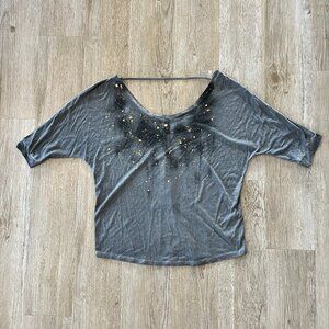 Womens Decree Grey Tee - L